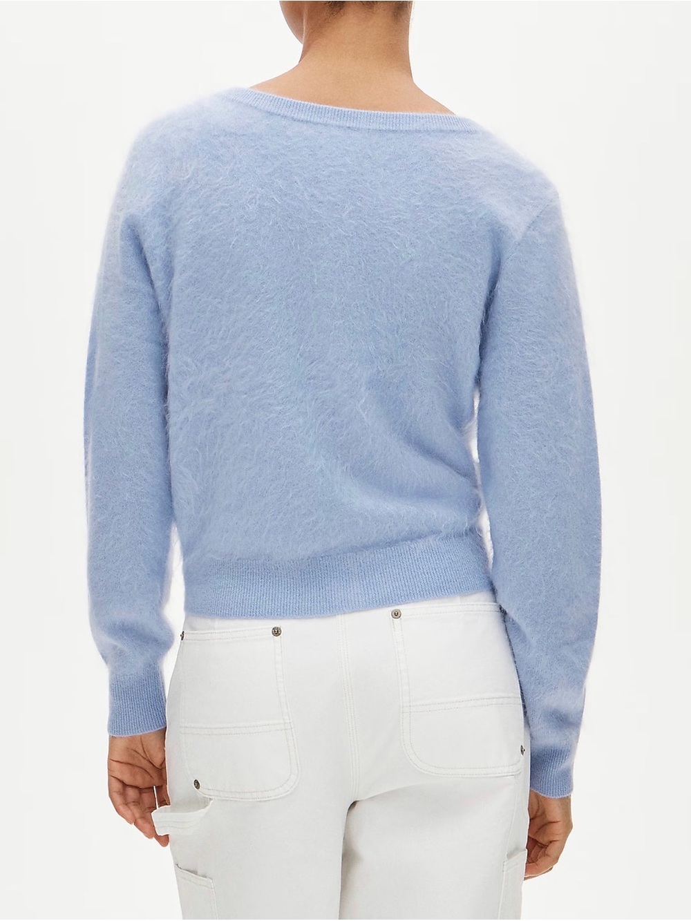 J CREW SIZE XS Brushed cashmere relaxed-fit reversible cardigan CR136 $198 - Picture 2 of 8